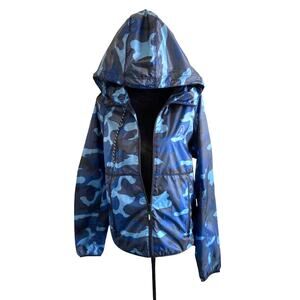 Aeropostale Windbreaker-Jacket‎ Camo Blue Women's  S